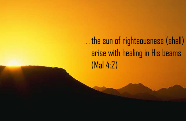 The rising sun