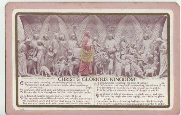 postcard christ glorious kingdom