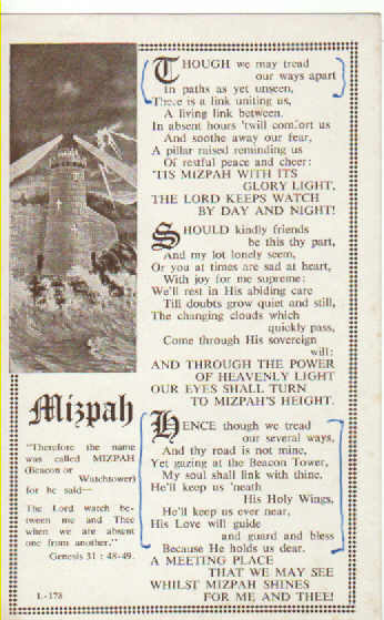 postcards Mizpah