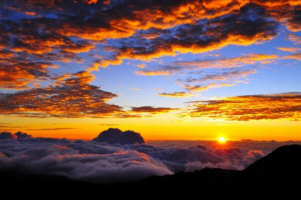 Red sky at night