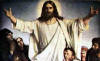 Jesus blessing the people