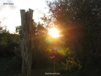 uk bible students harmony picture showing sunrise