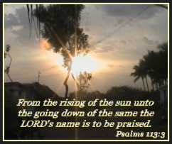 from the rising of the sun