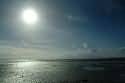 Sun rising upon the sea