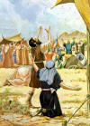 Moses at the tabernacle