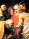 Doubting Thomas with Jesus