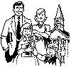 A family at church