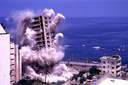  a building being destroyed